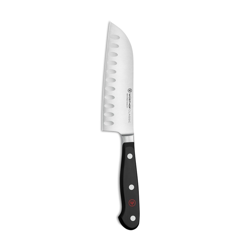 WSTHOF Classic Santoku Knife with Hollow Edge
