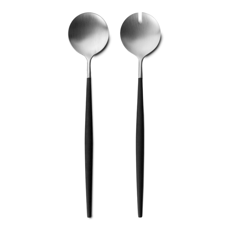 Cutipol Goa Salad Servers / Black and Stainless Steel *