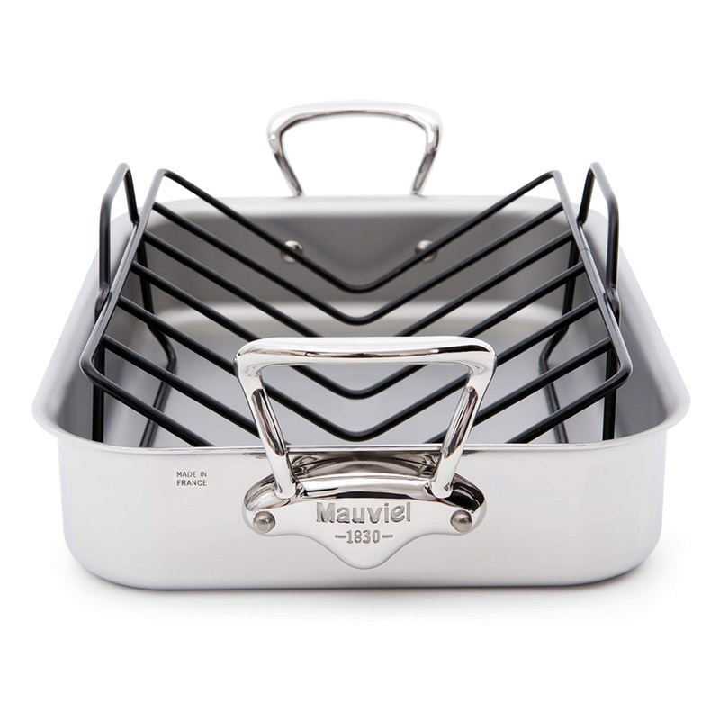 Mauviel M'Cook Roasting Pan with Rack 35x25cm