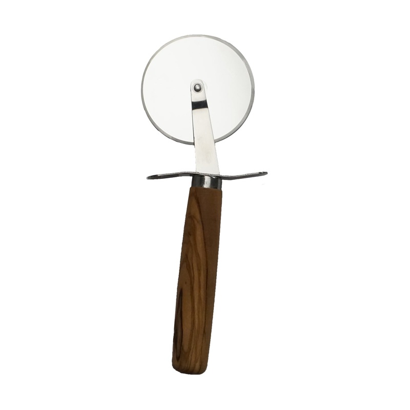 Pizza Cutter with Olivewood Handle *