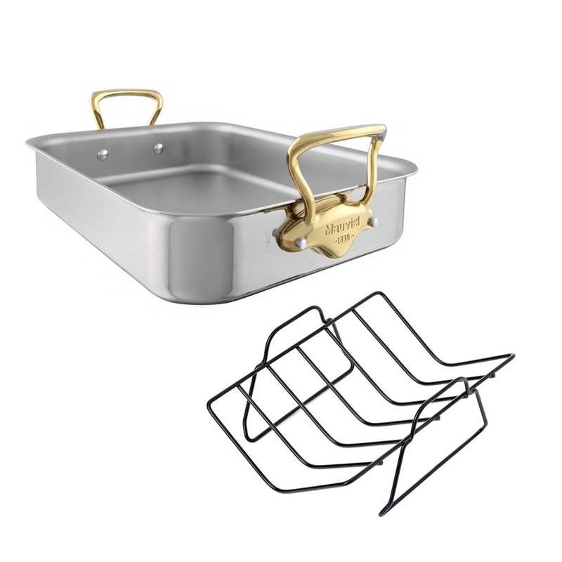 Mauviel M'CookB Roasting Pan with Rack