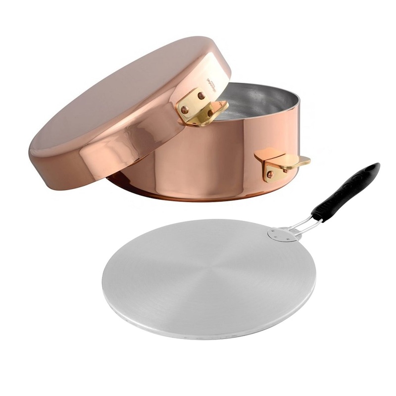 Mauviel M'Tradition Pommes Anna Saucepan / 24cm + Induction Plate 22cm