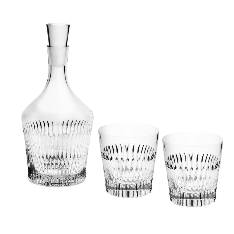 Richard Brendon Prism Decanter and Tumblers Set **