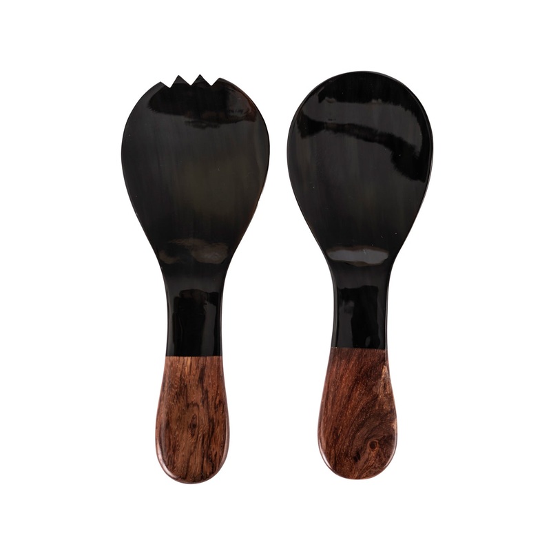 Sarah Petherick Short Salad Servers / Rosewood & Horn