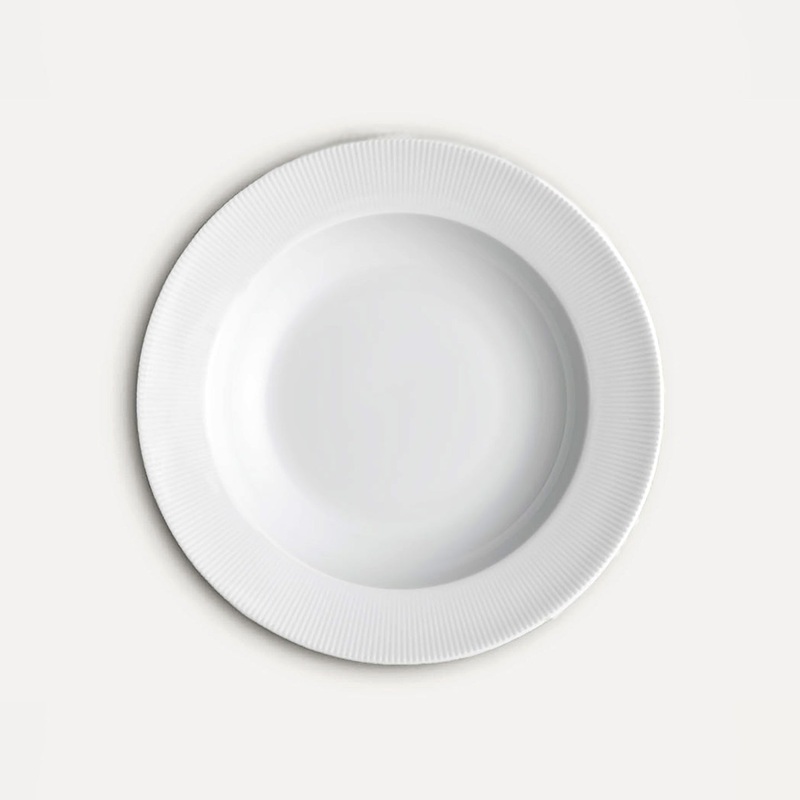 Pillivuyt Eventail Rimmed Pasta Bowl / 22cm *