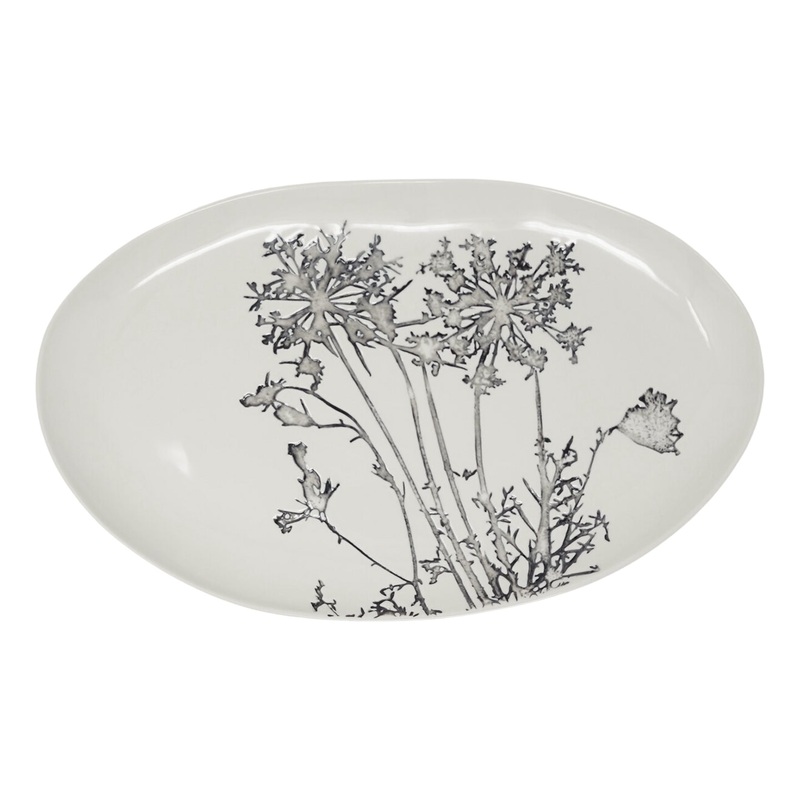 Bertozzi Oval Platter / Porcelain / 40x30cm / Pratoline *