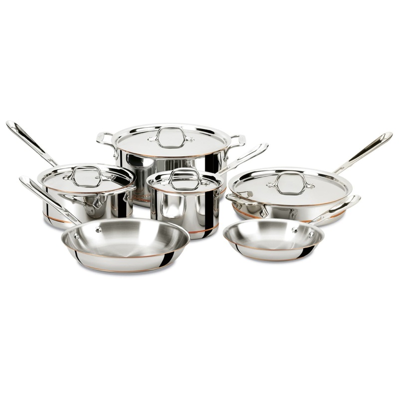 All-Clad Copper Core 6 Piece Cookware Set
