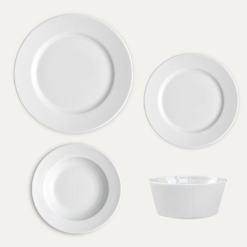 Pillivuyt Eventail 24 Piece Dinner Set *