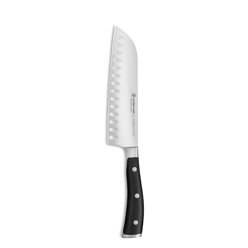 WSTHOF Classic Ikon Santoku Knife with Hollow Edge / 17cm