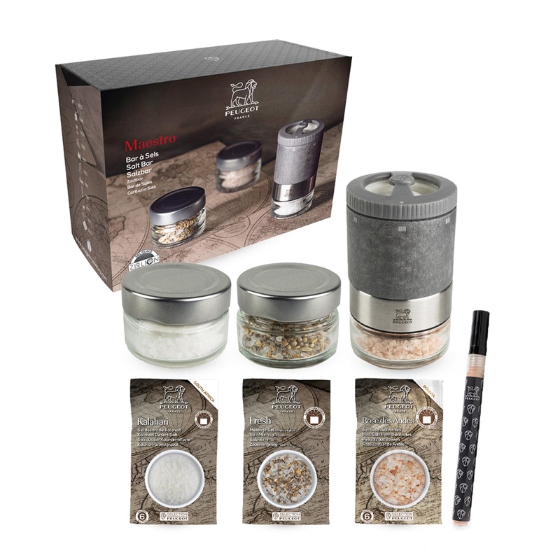 Peugeot Maestro u'Select Z Salt Bar / Mill & Premium Salt Set
