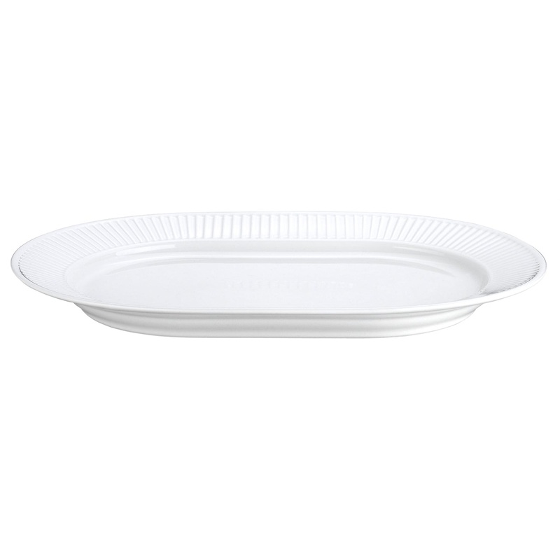 Pillivuyt Plisse Oval Platter / 36cm
