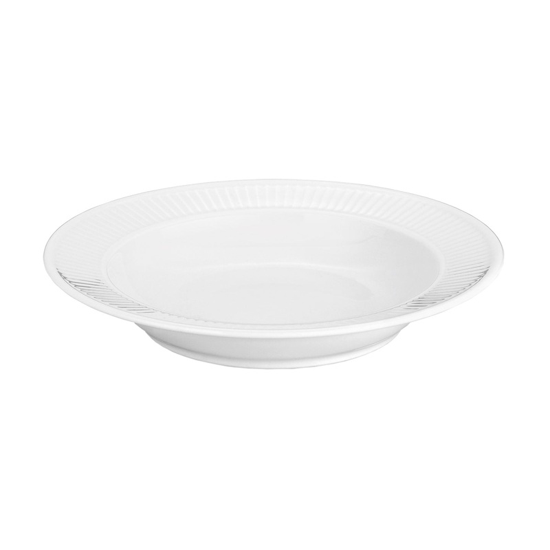 Pillivuyt Plisse Rimmed Soup Plate / 22cm