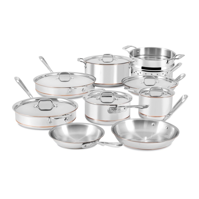 All-Clad Copper Core 9 Piece Cookware Set
