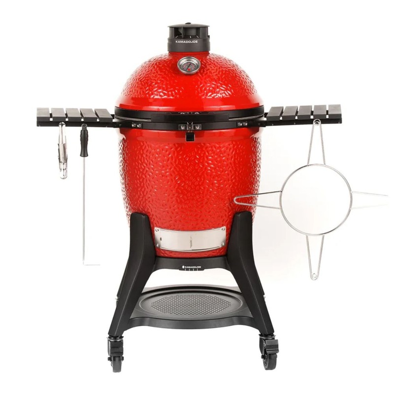 Kamado Joe Classic Joe III Freestanding 18-inch Charcoal Grill w/ Grill Gripper & Ash Tool