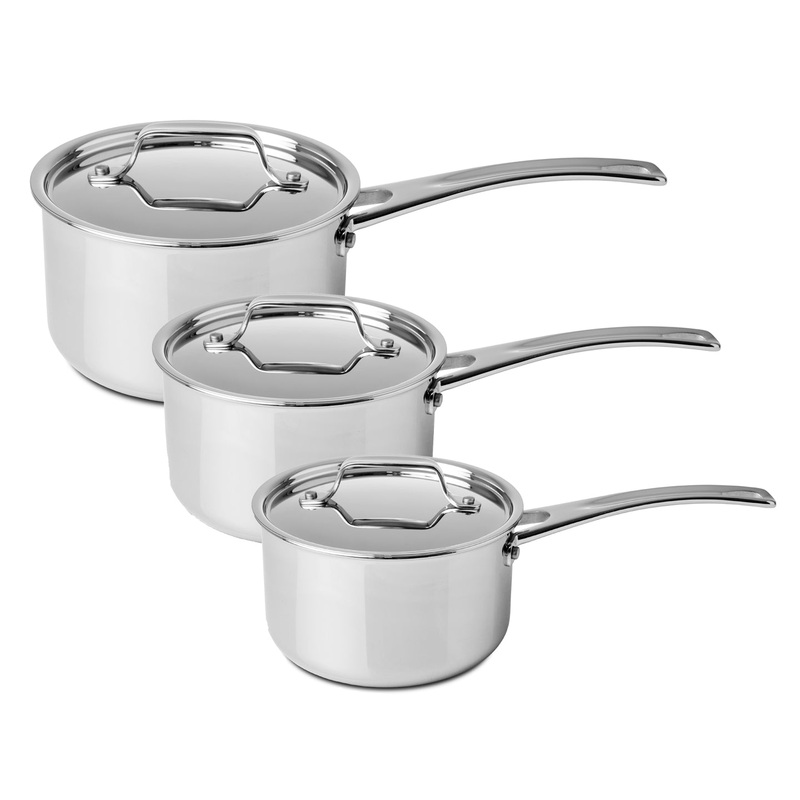 Silampos TriPly 3-Piece Saucepan Set