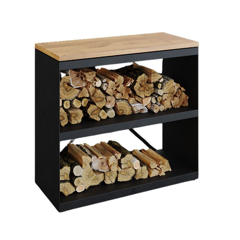 OFYR Black Coated Steel Wood Storage Dressoir