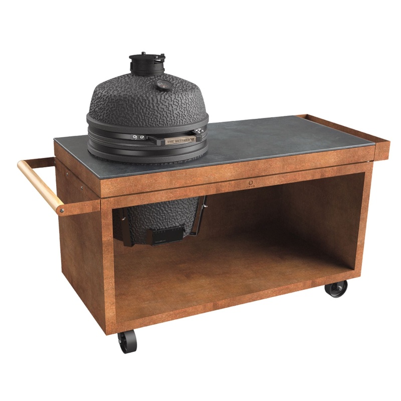 OFYR Corten Steel 150 PRO+ Kamado Table w/ Ceramic Worktop