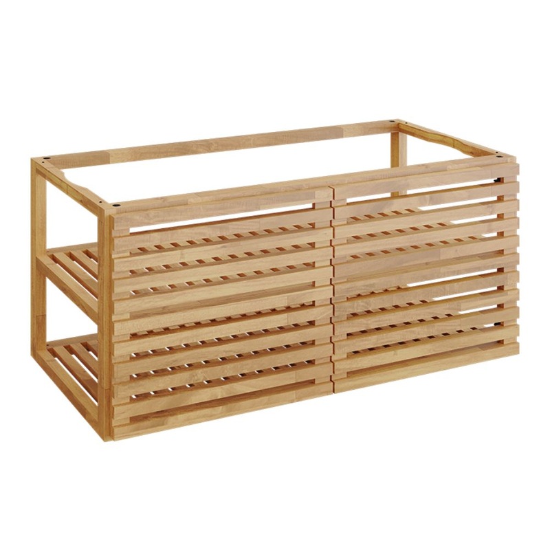 OFYR PRO Large Teak Wood Storage Insert w/ 2 Doors