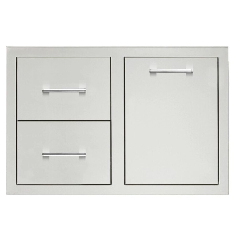 TrueFlame 33" 2-Drawer & Access Door Combo