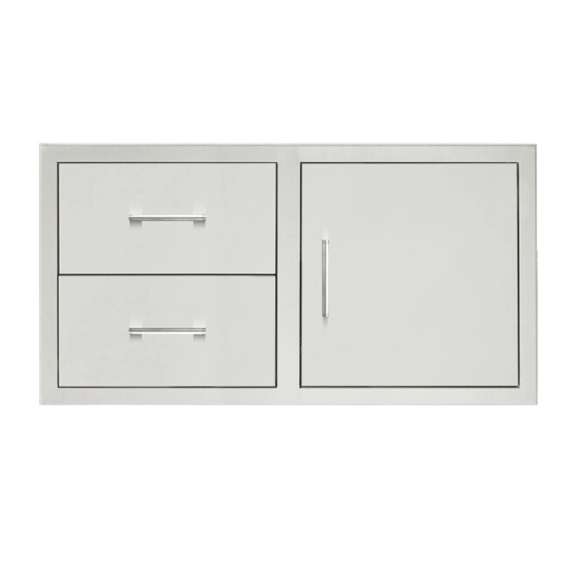 TrueFlame 42" 2-Drawer & Access Door Combo