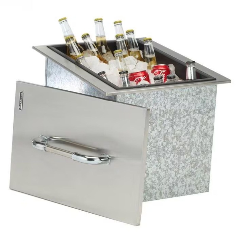 Bull 00002 16-Inch Stainless Steel Built-In Outdoor Ice Chest