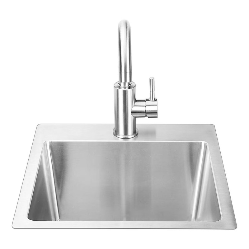 Bull 12515 18-Inch Stainless Steel Sink & Faucet All In one Kit