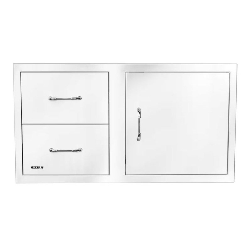 Bull 25890 30-Inch Stainless Steel Access Door & Double Drawer Combo w/ Reveal