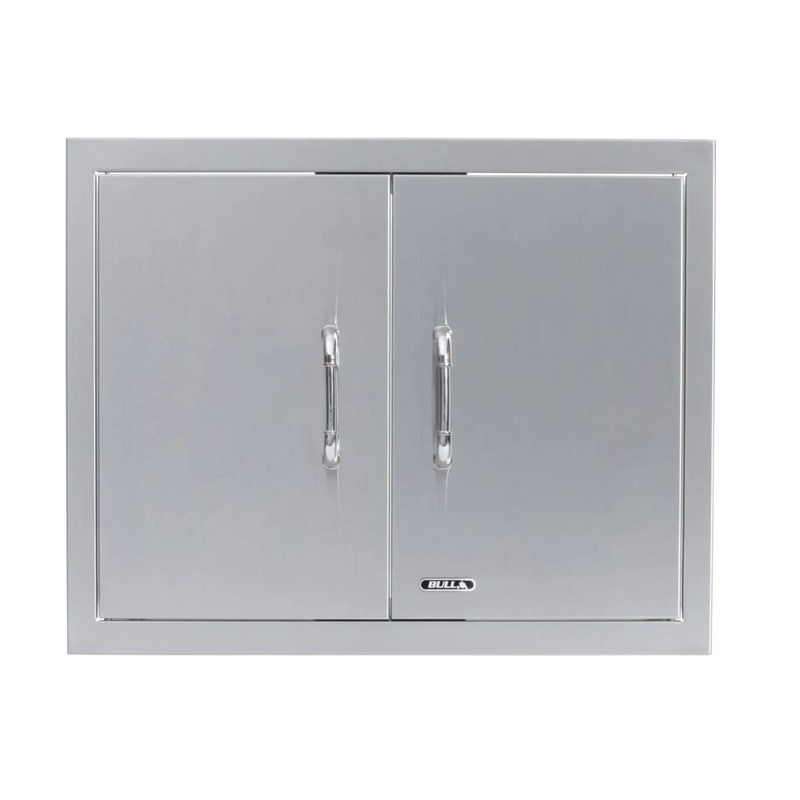 Bull 33590 25-Inch Stainless Steel Double Door w/ Reveal