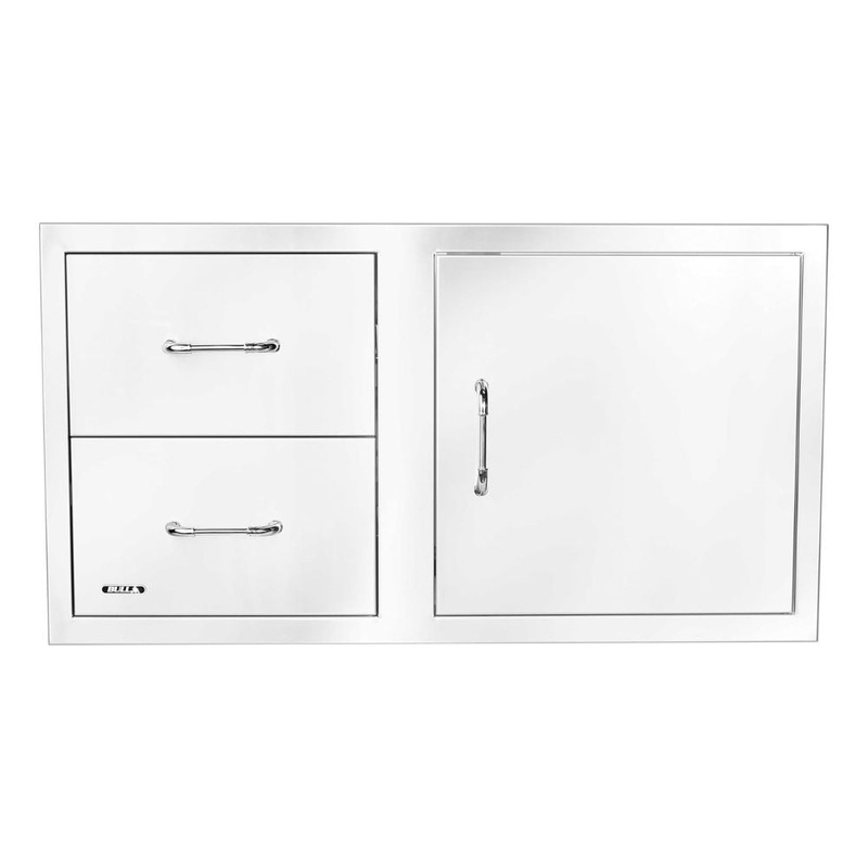 Bull 55890 38-Inch Stainless Steel Access Door & Double Drawer Combo w/ Reveal