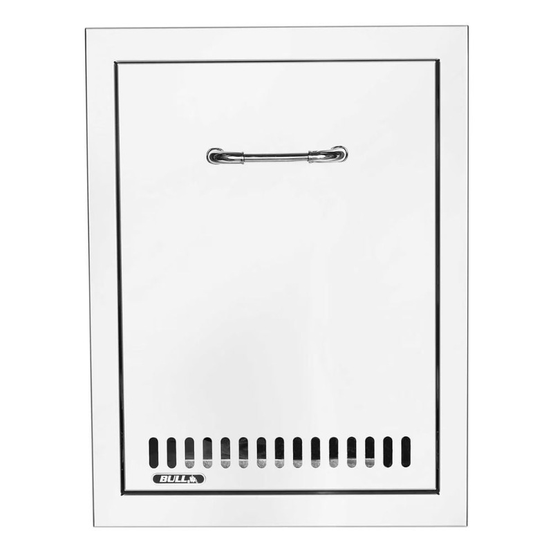 Bull 56830 16-Inch Roll-Out Stainless Steel Propane Tank Drawer w/ Reveal