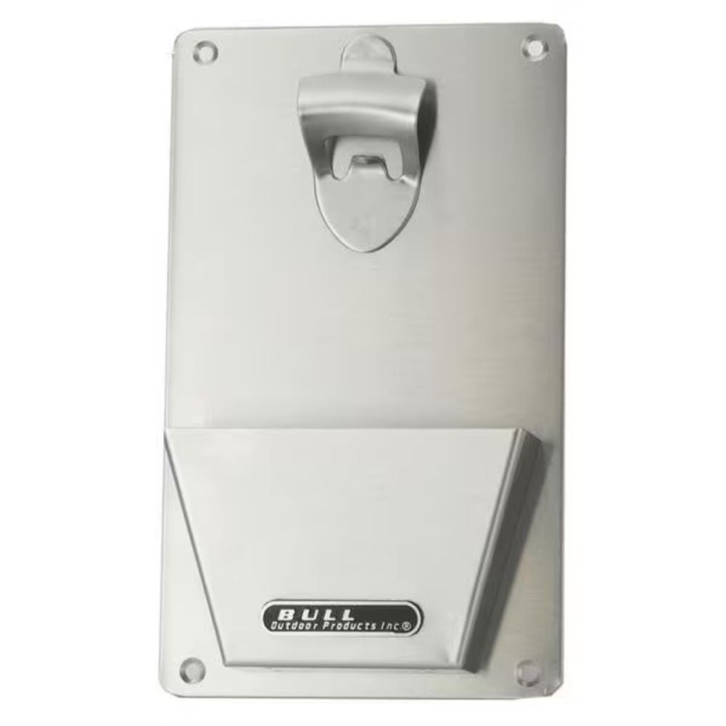Bull 66006 6-Inch Stainless Steel Bottle Opener w/ Catch