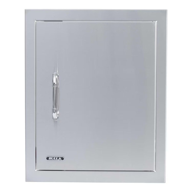 Bull 89995 18-Inch Vertical Right Hinged Stainless Steel Single Access Door W/ Reveal