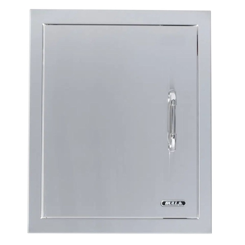 Bull 98560 18-Inch Vertical Left Hinged Stainless Steel Single Access Door W/ Reveal