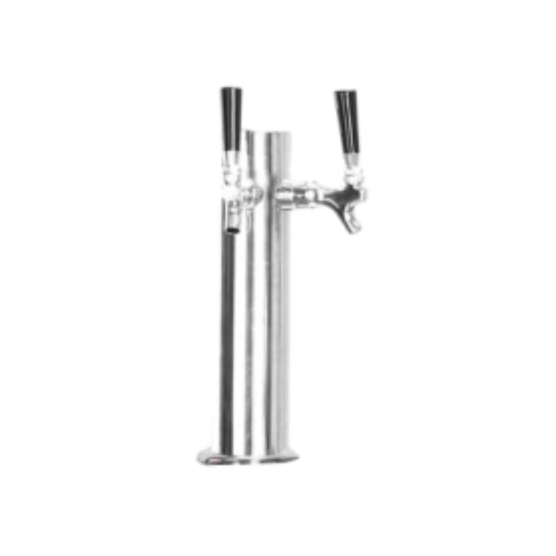 Bull Double Tap Tower For 24-Inch Beer Dispenser / Kegerator