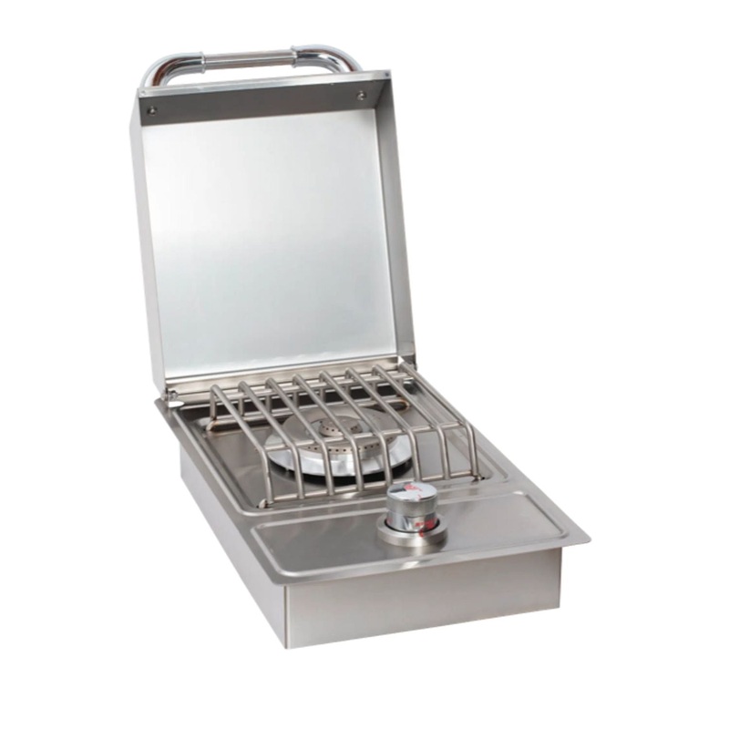 Bull Drop-In Gas Single Side Burner w/ Stainless Steel Lid