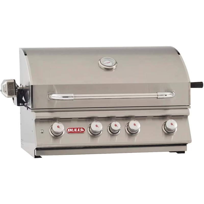 Bull Grills Angus 30-Inch 4-Burner Built-In Gas Grill w/ Rotisserie
