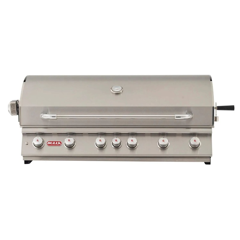 Bull Grills Diablo 46-Inch 6-Burner Built-In Gas Grill w/ Rotisserie