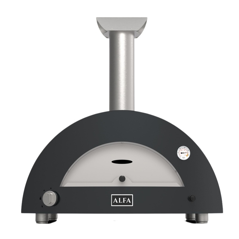 Alfa Moderno Anthracite Grey 2 Pizze Gas Pizza Oven