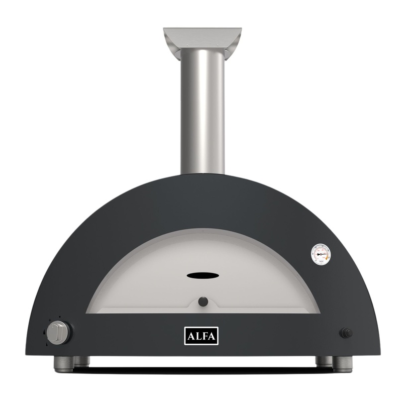 Alfa Moderno Anthracite Grey 3 Pizze Gas Pizza Oven