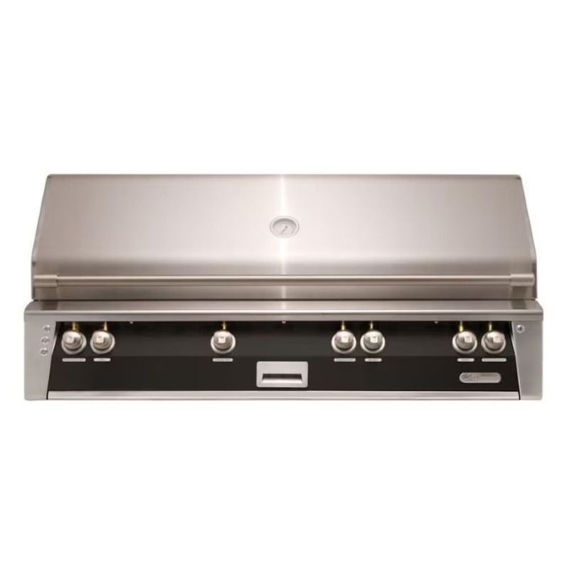 Alfresco 56-Inch Built-in Stainless Steel Gas Grill w/ Rotisserie & Sear Zone in Matte Jet Black