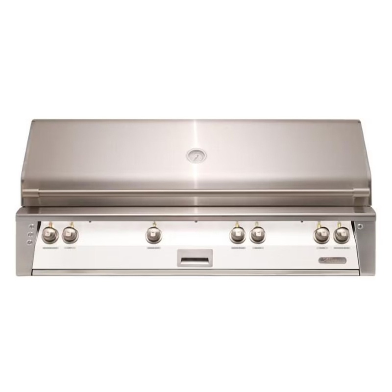 Alfresco 56-Inch Built-in Stainless Steel Gas Grill w/ Rotisserie & Sear Zone in Matte Signal White