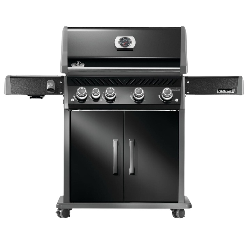 Napoleon Rogue PRO 525 SIB Black Freestanding Gas Grill w/ Infrared Side Burner