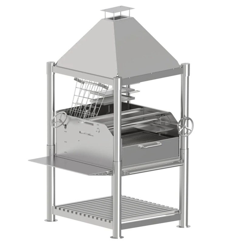 Tagwood BBQ12SS Argentine Santa Maria Stainless Steel Charcoal Grill