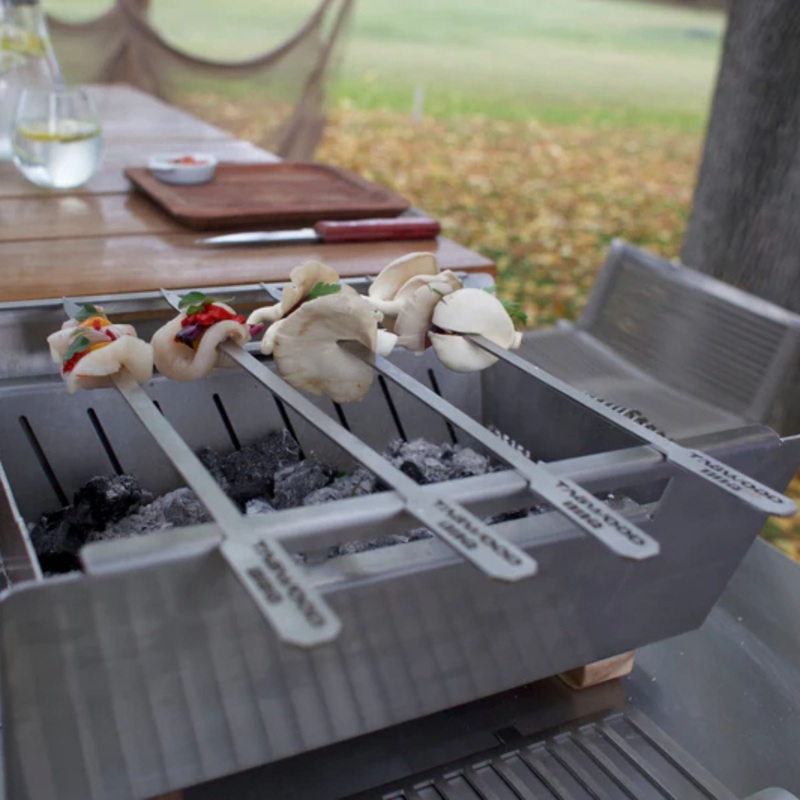 Tagwood BBQ89SS Set of 2 Stainless steel skewers
