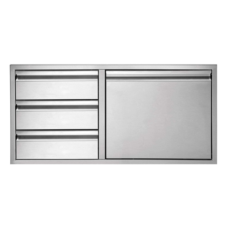Twin Eagles TEDD363-B 36x20.75-Inch Door & Triple Drawer Combo