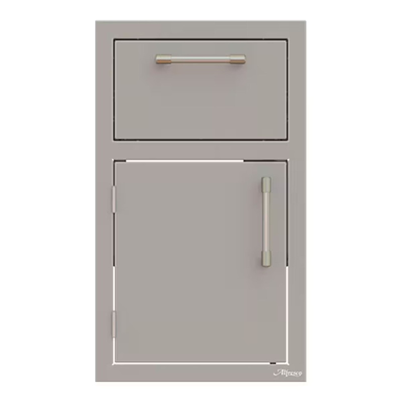 Alfresco 17-Inch Stainless Steel Left-Hinged Soft-Close Door & Drawer Combo