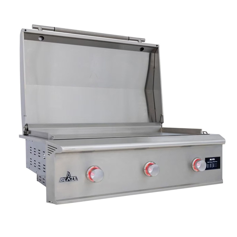 Blaze LTE PRO 40-Inch Built-in Gas Griddle w/ Digital Temperature Screen & Lift-Assist Lid