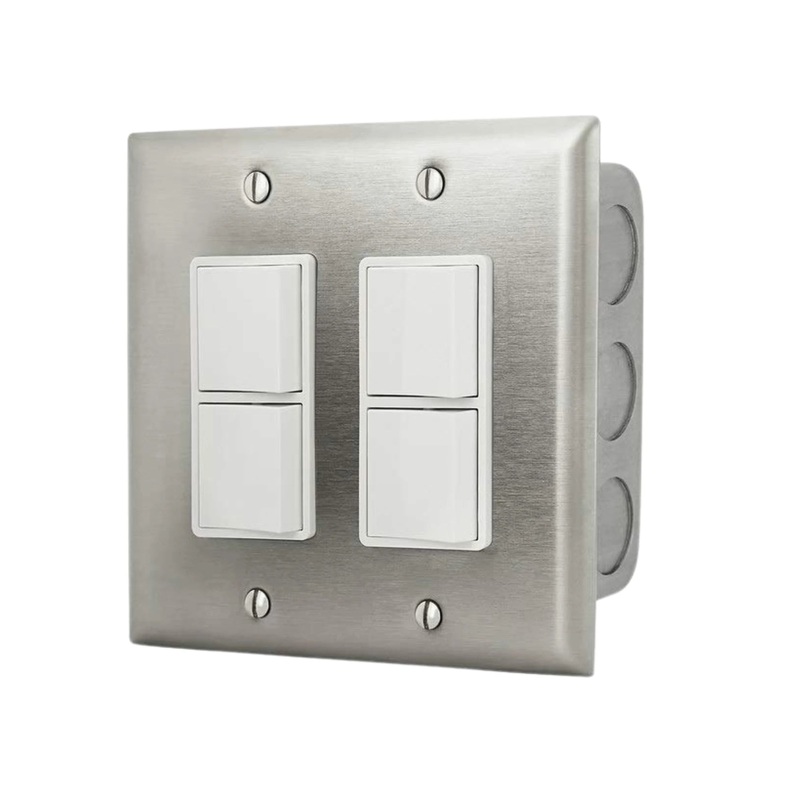 Infratech Dual Duplex Stack Switch for Indoor Use