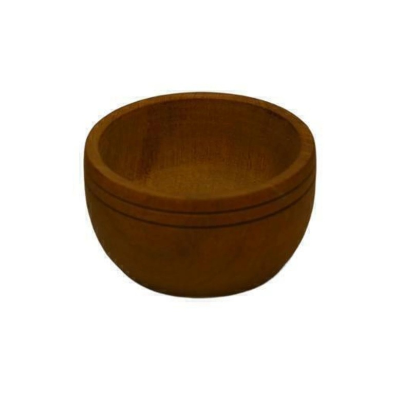 CDF Small 4-Inch Handmade Carob Bowl