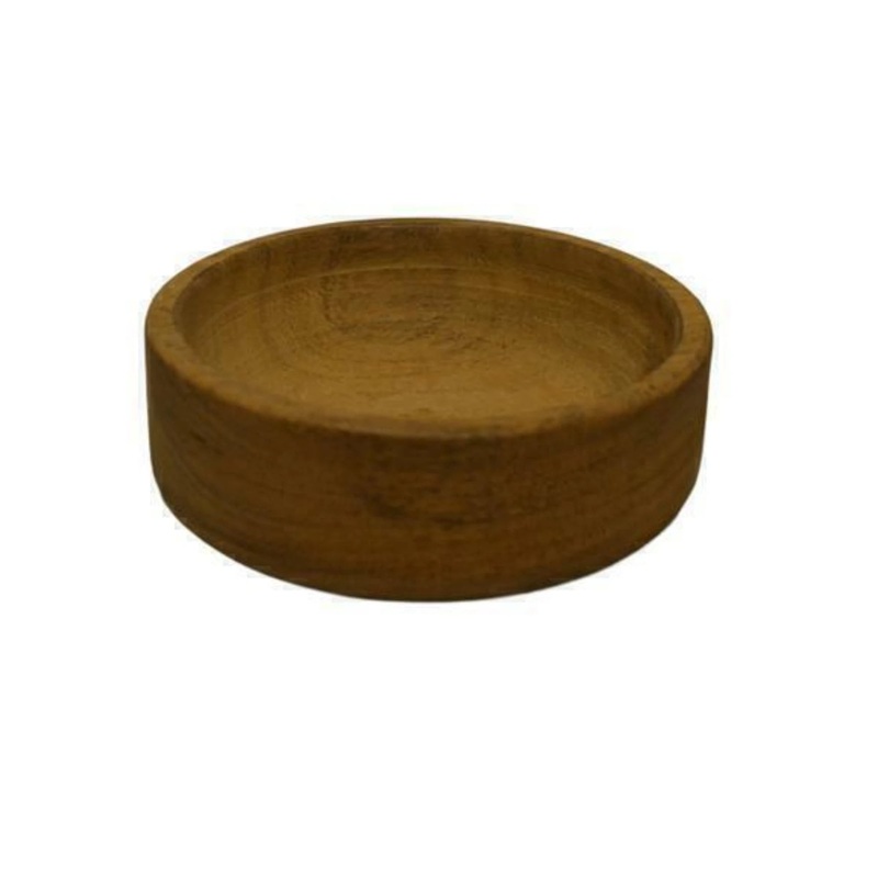 CDF Small 6-Inch Handmade Carob Bowl